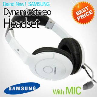 SAMSUNG HEADPHONES Stereo HEADSET WITH MIC for PC Laptop Computer