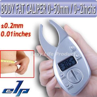 Digital Body Fat Caliper Skin Fold Thickness 50mm 2inch