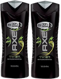 Axe Twist Body Wash Shower Gel, 16oz (473mL) each bottle