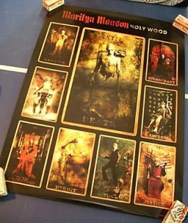 Marilyn Manson Holy Wood Poster 2000 Tarot Card artwork 