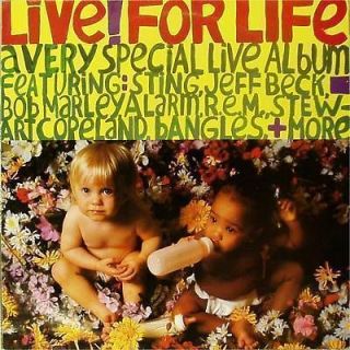 VARIOUS ARTISTS LIVE FOR LIFE REM BOB MARLEY UK LP