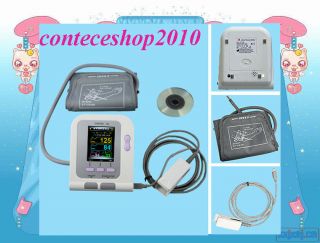 CONTEC08A Digital Blood Pressure Monitor with cuff SPO2 Probe Color