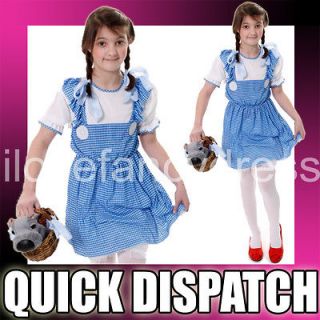 GIRLS DOROTHY COUNTRY GIRL COSTUME BOOK WEEK FANCY DRESS CHARACTER 4