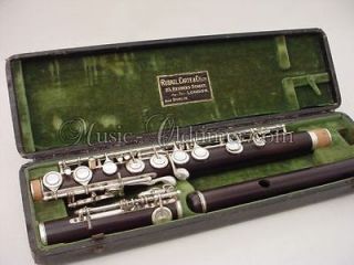 Excellent Rudall Carte Wooden Flute, Boehm / Radcliff   System