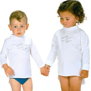UV Swim Shirt Rash Guard   White or Blue   UPF 50+ Long Sleeves   from