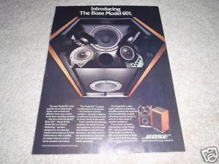Bose 601 Series I, RARE Speaker Ad 1977, article