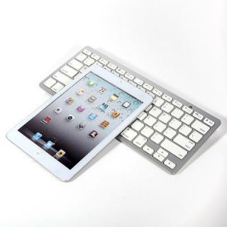 New White Bluetooth Wireless Keyboard For iPad 2 3rd Generation Mac OS