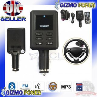 CAR BLUETOOTH WIRELESS FM RADIO TRANSMITTER KIT FOR IPHONE 4 4S 4G 4GS