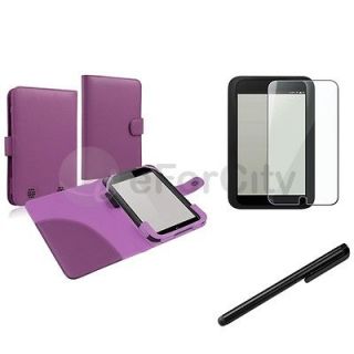 Pouch Case Cover Skin+Blk Pen+Clear SPT For BN Nook HD 7 tablet