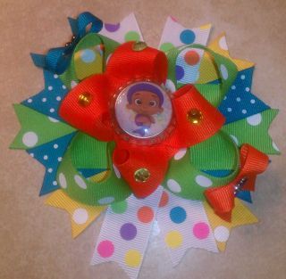 COLORFUL BUBBLE GUPPIES 2 BOUTIQUE HAIRBOW