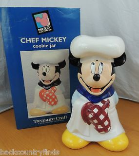 Metro Mickey Mouse Chef Muffin Cookie Jar Good Rim Wear Display Warner