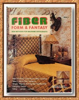 FORM & FANTASY Book 2~Vtg Macrame Book~HEADBOARD  ORIENTAL & TABLE