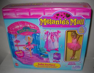Vintage Cap Toys Melanies Mall Ballet Boutique w/Ballerina Melanie