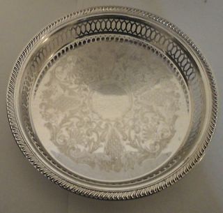 WM. A Rogers Silver Plate Cake Dish