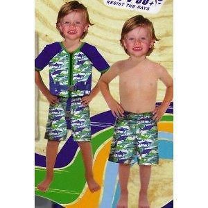 Boys Toddler Flotation Training Device Life Jacket & Swim Trunks 20 33