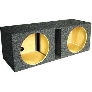 BRAND NEW QPOWER DUAL 12 EMPTY VENTED SUBWOOFER BOX QBASS12