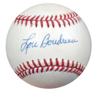 Lou Boudreau Autographed Signed AL Baseball PSA/DNA #H68126