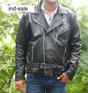 Leather Custom Tailor Made Jacket Film Ghost Rider Nicolas Cage/Brando