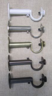 Drapery Rod Adjustable Bracket, NEW , Fits 1 1/8 or 1 1/4 Rod