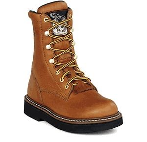 GEORGIA G213 Lacer Work Boot Outdoors Brown Youth Boys