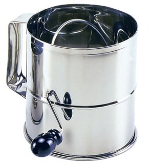 Norpro 8 Cup Professional Rotary Crank Sifter 18/10 Stainless Steel