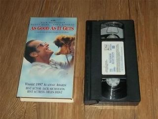 1998~COLUMBIA TRISTAR AS GOOD AS IT GETS NICHOLSON VHS COMEDY MOVIE