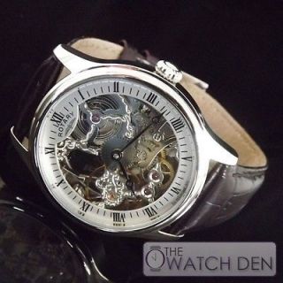   Gents Mechanical Skeleton Brown Leather Starp Watch   GS02521 06