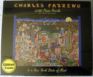 Newly listed CHARLES FAZZINO JIGSAW PUZZLE IN A NEW YORK STATE OF MIND