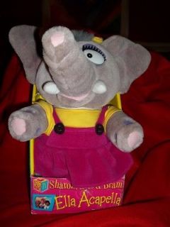 Sharon Lois and Bram ELLA ACAPELLA Plush Toy Elephant NEW IN BOX