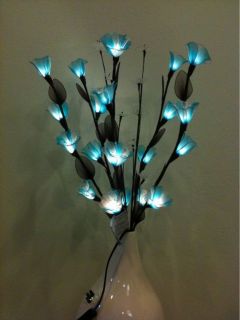 Morning Glory Floor Flower Lamp with Branch Tree lights