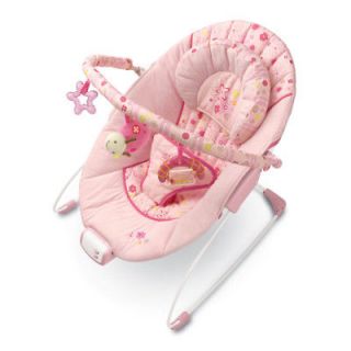 NEW BRIGHT STARTS PRETTY IN PINK MELODIES BABY BOUNCER CHAIR