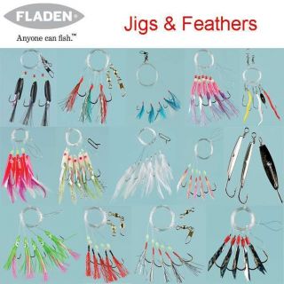 FEATHERS RIGS SEA FISHING SINGLES COD BASS BREAM WHITING POLLACK