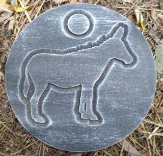Donkey plaque plastic garden casting plaque mold mould see more in my
