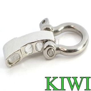 lot Stainless Steel Bow Adjustable PARACORD BRACELET BUCKLES SHACKLES