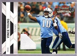 VINCE YOUNG TITANS EAGLES 2010 THREADS GAME USED JERSEY TEXAS