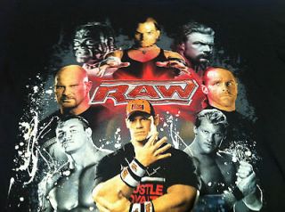 MONDAY NIGHT RAW T Shirt Youth Large John Cena Shawn Michaels Triple H