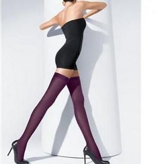 Wolford Fatal 80 Seamless Stay Up  Hold Up  Purple Color   S  NWT