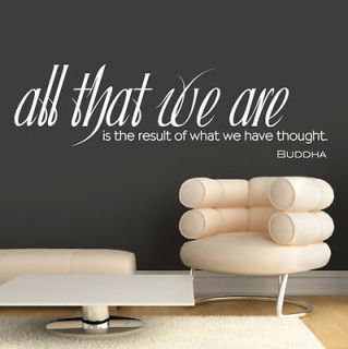 0243   All That We Are   Buddha Quote   Vinyl Wall Art   Sticker
