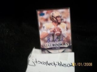NFL Football Star Rookies #63 Brian READER Autograph Auto Rookie RC SP