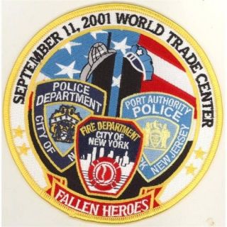 91101 Fallen Heroes Port Authority Fire Police EMS Patch