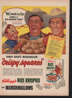 1950s KELLOGG RICE KRISPIES COWBOY HOWDY DOODY PUPPET