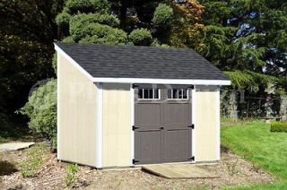 10 Deluxe Shed Plans Lean To #D0810L, Material List