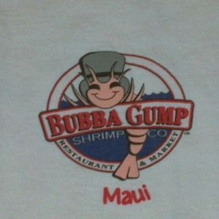 Bubba Gump Shrimp company t shirt maui large tshirt shirt ss short