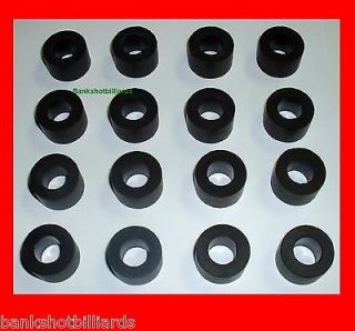 16 smooth Foosball Rubber rod bumpers / buffers table Soccer parts