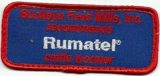 Rumatel cattle wormer patch Buckeye Feed Mills, Inc. recommends 1 3