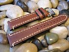 LIBERTY Brown Leather Watch Band strap 24 mm For Breitling Panerai