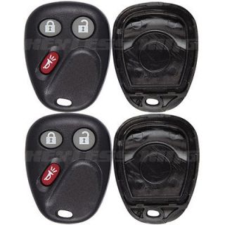 NEW GM KEYLESS REMOTE FOB REPLACEMENT PAIR CASE BUTTON PAD SHELL