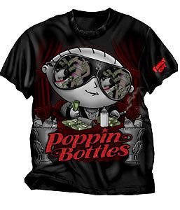 Family Guy T shirt   Stewie   Poppin Bottles