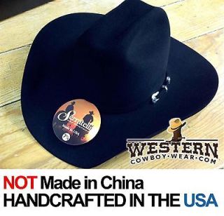 NEW Serratelli 4 States 5x Felt Cowboy Hat E3 Crease Black 4 Brim