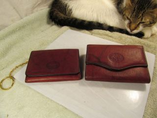 Pair of preowned ladies Buxton Cowhide wallets/change purses.